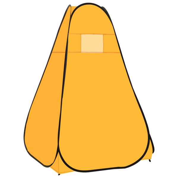 vidaXL ポップアップ シャワーテント イエロー