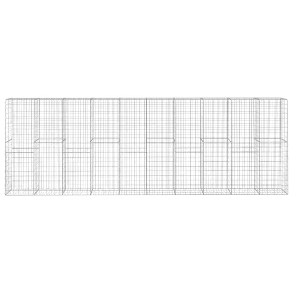 vidaXL カバー ガビオンウォール 亜鉛メッキ鋼製 600x50x200cm