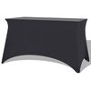 vidaXL ストレッチテーブルクロス 2点セット 120x60.5x74cm アントラシート