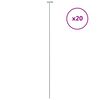 vidaXL 園芸支柱 20点 グリーン 91cm スチール製