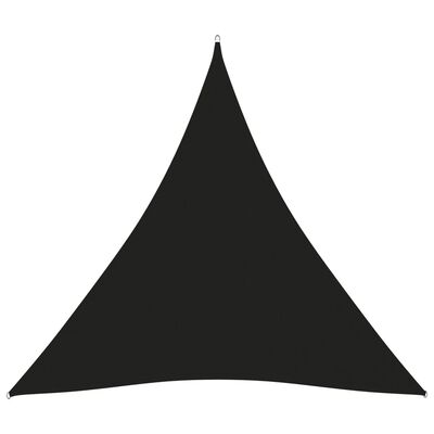 vidaXL サンシェードセイル 3.6x3.6x3.6m 三角形 オックスフォード生地 ブラック