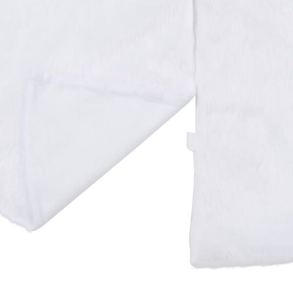 vidaXL クリスマスツリースカート ホワイト 122 cm フェイクファー