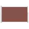 vidaXL パティオ用 引き込み式サイドオーニング 180x300cm ブラウン