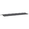 vidaXL ガーデンベンチクッション アントラシート 200x50x7cm オックスフォードファブリック