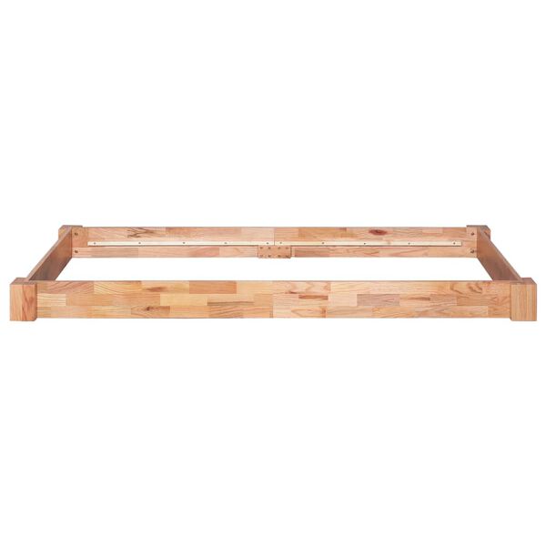 vidaXL ベッドフレーム オーク無垢材 90x200cm