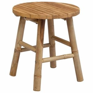 vidaXL ガーデン Stool ナチュラル &Oslash; 38 x 42 cm 竹