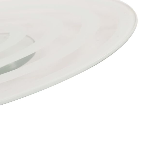 vidaXL 回転サービングプレート 2点 透明 30cm 強化ガラス製