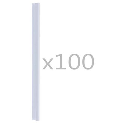 vidaXL フェンスストリップ クリップ 100点 PVC透明