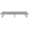 vidaXL 折りたたみ式サンラウンジャー グレー スチール製