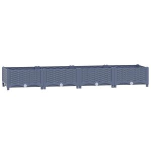vidaXL レイズドベッド 160x40x23cm ポリプロピレン製