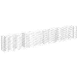 vidaXL カビオン レイズドベッド 亜鉛メッキ鋼製 360x30x60cm