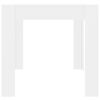 vidaXL ダイニングテーブル 白色 160x80x76cm パーティクルボード