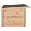 vidaXL 犬小屋 122.5x116.5x82.5cm パイン無垢材 14mm