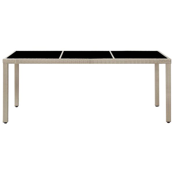 vidaXL 屋外ダイニング9点セット クッション付き ベージュ