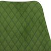vidaXL ダイニングチェア 2点 ライトグリーン ベルベット製