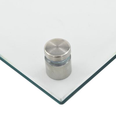 vidaXL キッチン用 汚れ防止板 透明 90x50cm 強化ガラス製