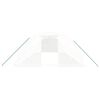 vidaXL スチールフレーム温室 ホワイト 32 m&sup2; 8x4x2 m