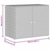 vidaXL ガーデン収納キャビネット グレー 100x55.5x80cm ポリラタン