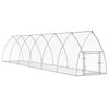 vidaXL ウサギ小屋 シルバー 105x600x120cm 亜鉛メッキ鋼