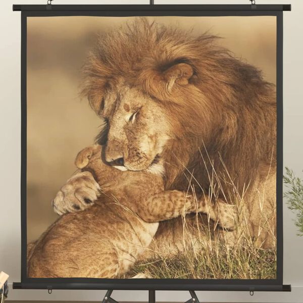 vidaXL プロジェクタースクリーン 67インチ 1:1