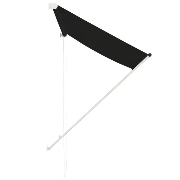 vidaXL 引き込み式オーニング 100x150cm アントラシート