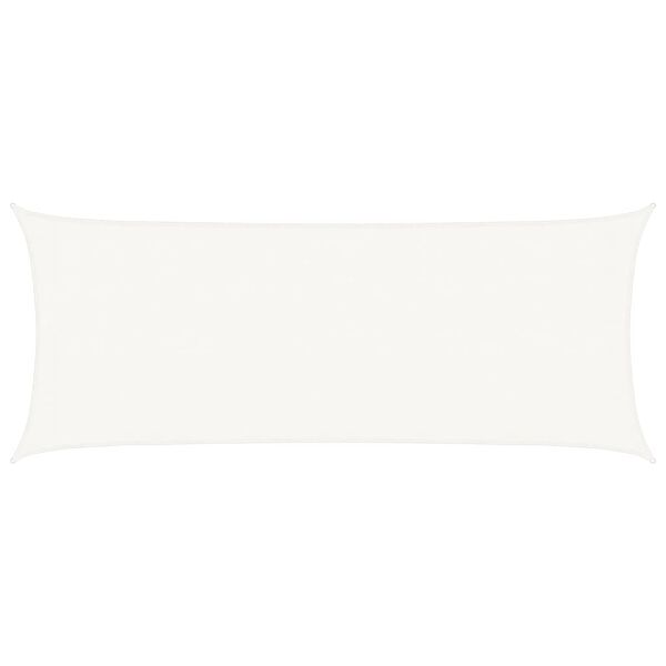 vidaXL サンシェードセイル 160g/m² ホワイト 2x5m 高密度ポリエチレン
