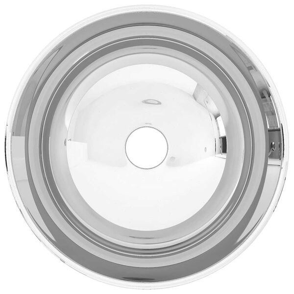 vidaXL 洗面器 28x10cm 陶器製 シルバー