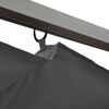 vidaXL パーゴラ 開閉式ルーフ付き アントラシート 3x3 m スチール 180 g/m&sup2;