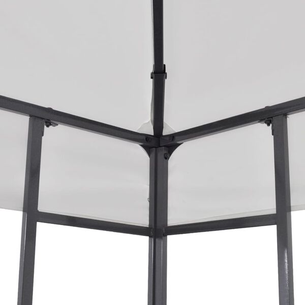 vidaXL ガーデンガゼボ風テント 3x3m ホワイト