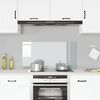 vidaXL キッチン用 汚れ防止板 透明 100x50cm 強化ガラス製
