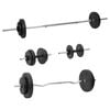 vidaXL バーベル＆ダンベル プレートセット付 60kg
