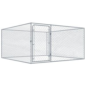 vidaXL 屋外用犬小屋 亜鉛メッキ鋼製 2x2x1m
