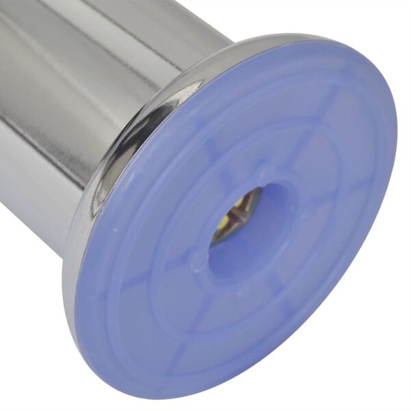 vidaXL ソファ脚 4点 丸型 クローム 60mm