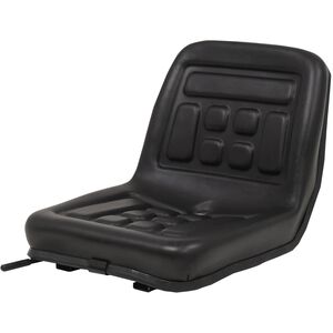 vidaXL ユニバーサル トラクターシート 黒