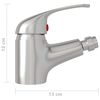 vidaXL バスルーム用ビデミキサー 蛇口 シルバー 13 x 12 cm
