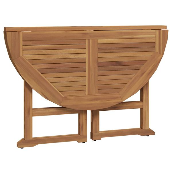 vidaXL 折りたたみ式 屋外ダイニング5点セット チーク無垢材