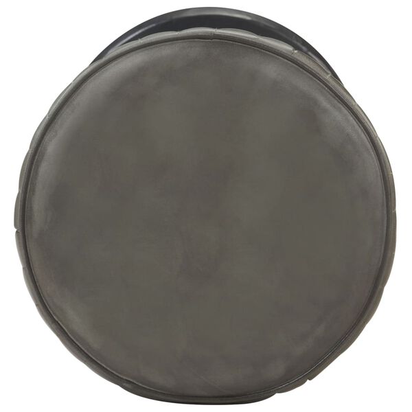 vidaXL バースツール ダメージグレー 本山羊革製