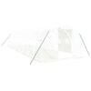 vidaXL スチールフレーム温室 ホワイト 30 m&sup2; 10x3x2 m