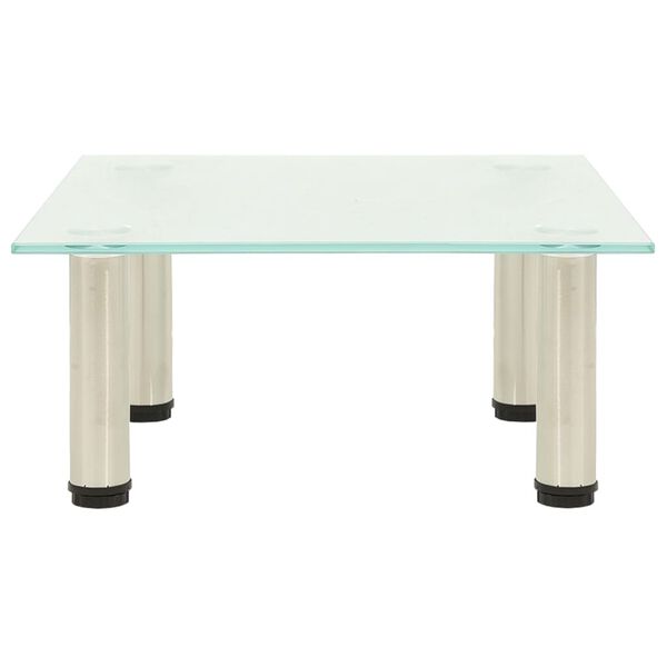 vidaXL テレビ台 つや消し 40x35x17cm 強化ガラス製