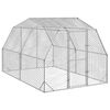 vidaXL チキンラン 2.5x4x2.25 m 亜鉛メッキ鋼