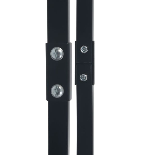 vidaXL 薪ラック ブラック 80x25x100cm スチール製