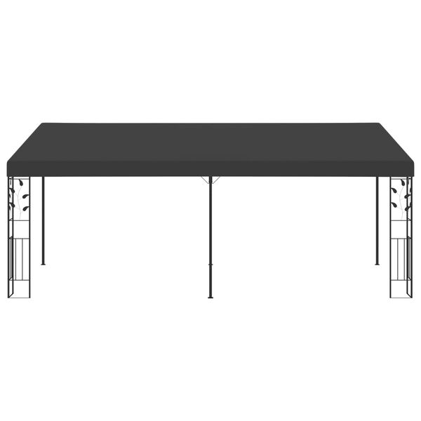 vidaXL 壁面取付型 ガゼボ 6x3x2.5m アントラシート