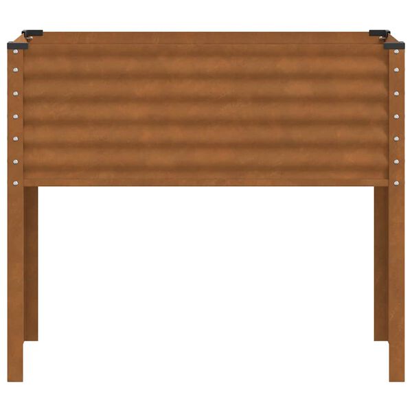 vidaXL ガーデンプランター 100x45x90 cm 耐候性スチール