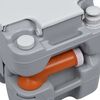 vidaXL ポータブルキャンプ用トイレ グレー 20+10 L