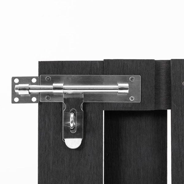 vidaXL ガーデンゲート WPC製 100x80cm グレー