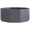vidaXL プランター アンスラサイト 90 x 90 x 35 cm スチール