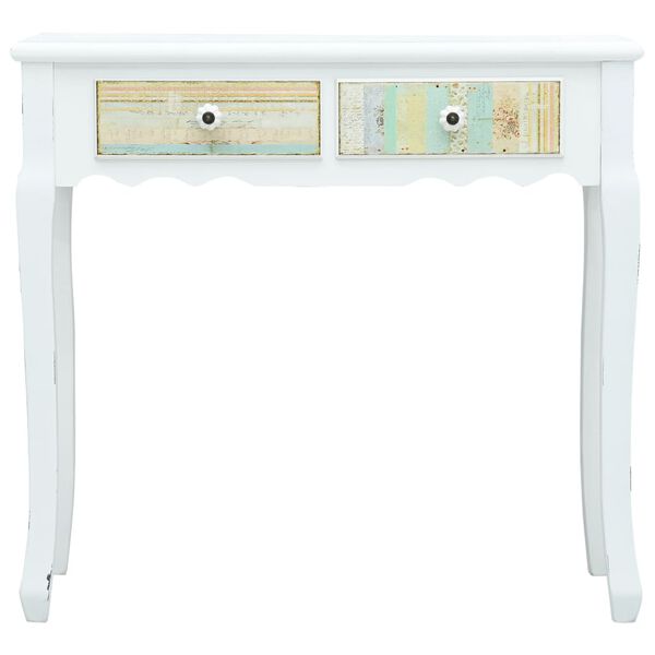 vidaXL コンソールテーブル ホワイト 80x40x74 cm 木製