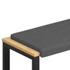 vidaXL ベンチクッション ファブリック ダークグレー 奥行き35cm