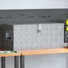 vidaXL アルミボックス 76.5x26.5x33cm シルバー