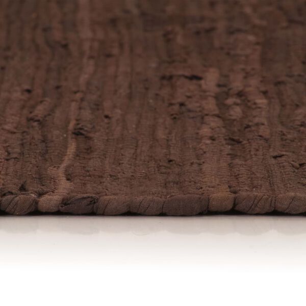 vidaXL 手織りチンディラグ コットン製 200x290cm ブラウン